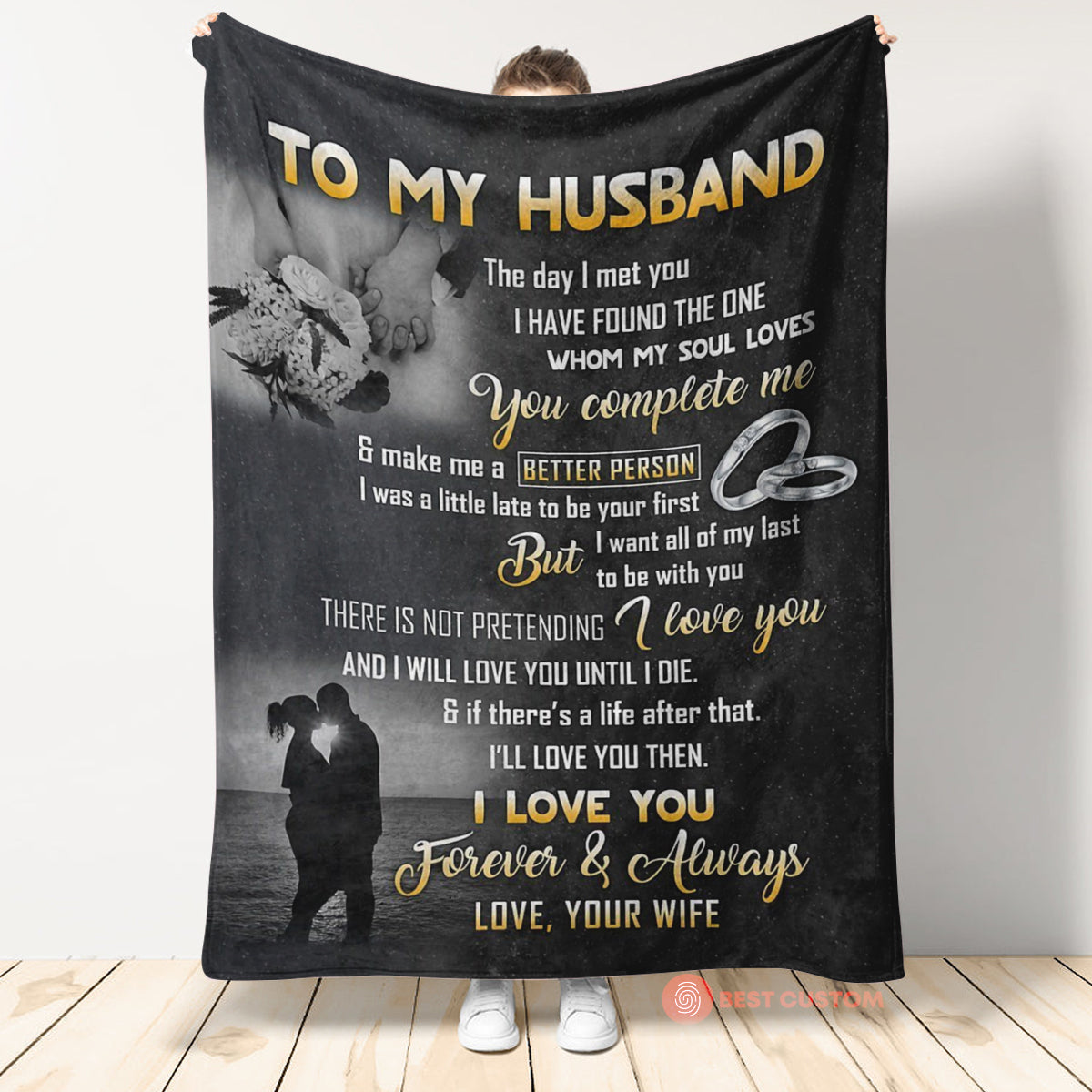 Best Valentine Gift For Husband, I Will Love You Until I Die I Want All Of My Last To Be With You,fleece Blanket,gift For Husband Home Decor Bedding Couch Sofa Soft And Comfy Cozy 1673943406236.jpg