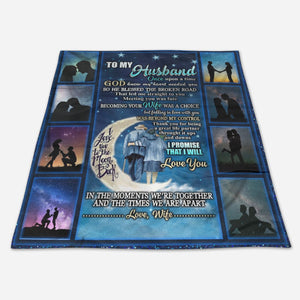Best Valentine Gift For Husband, In The Moments We're Together And The Times We Are Apart Fleece Blanket For Valentine's Day Home Decor Bedding Couch Sofa Soft And Comfy Cozy 1673943529245.jpg