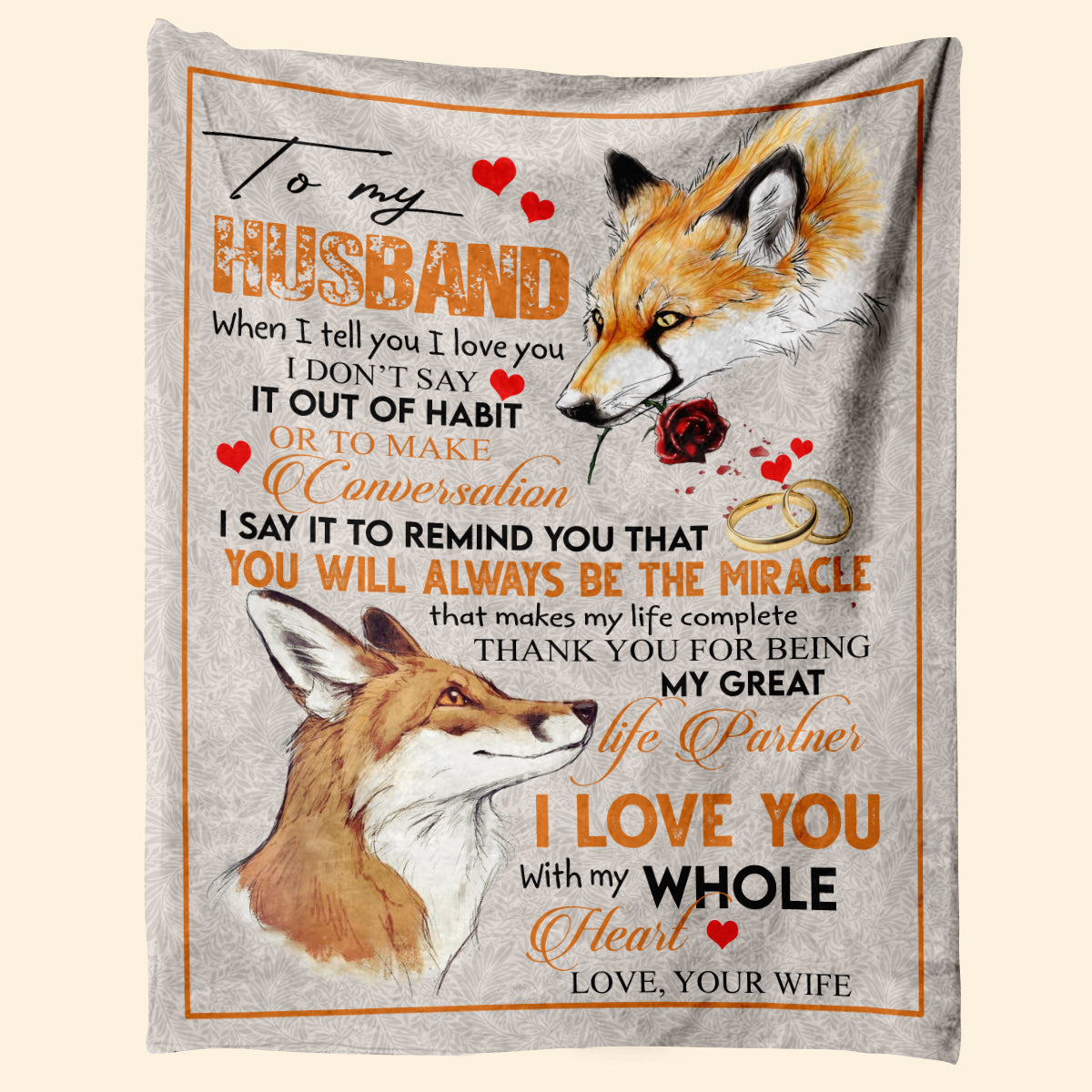 Best Valentine Gift For Husband, When I Tell You I Love You. Gift For Husband Family Home Decor Bedding Couch Sofa Soft And Comfy Cozy 1673944474201.jpg