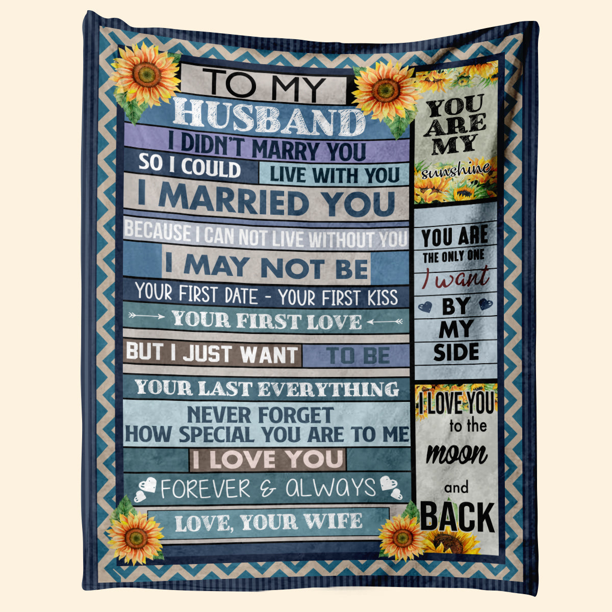 Best Valentine Gift For Husband,fleece Blanket, You Are My Sunshine.gift For Husband Family Home Decor Bedding Couch Sofa Soft And Comfy Cozy 1673944574978.jpg