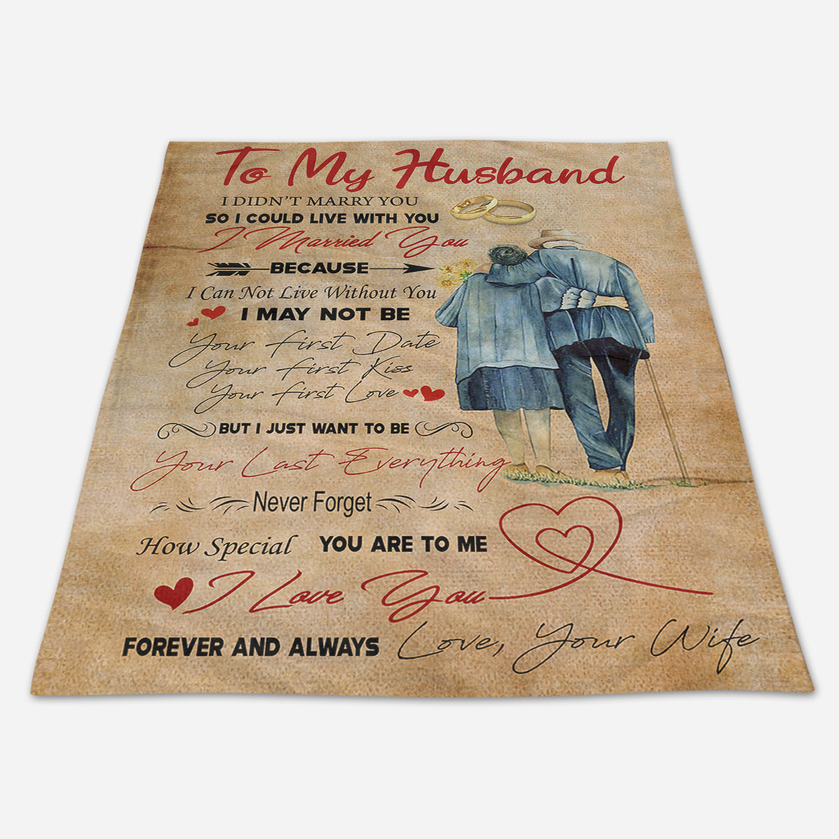 Best Valentine Gift For Husband Blanket, I Didn't Marry You So I Could Live With You Blanket, Husband Gift, Anniversary For Gift Fleece Blanket Birthday Gift Home Decor Bedding Couch Sofa Soft And Com 1673945001740.jpg