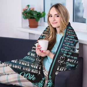 Best Valentine Gift For Husband, Never Forget That I Love You Wolves Silhouette Premium Fleece Blanket Gift For Husband From Wife Home Decor Bedding Couch Sofa Soft And Comfy Cozy 1673945104543.jpg