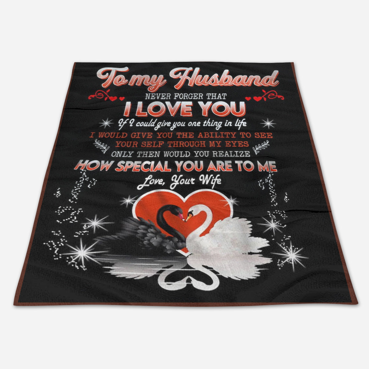 Best Valentine Gift For Husband, Never Forget That I Love You Blanket, Swan Couple Blanket, Husband Blanket, Gift For Husband, Birthday Special,family Home Decor Bedding Couch Sofa Soft And Comfy Cozy 1673945189752.jpg