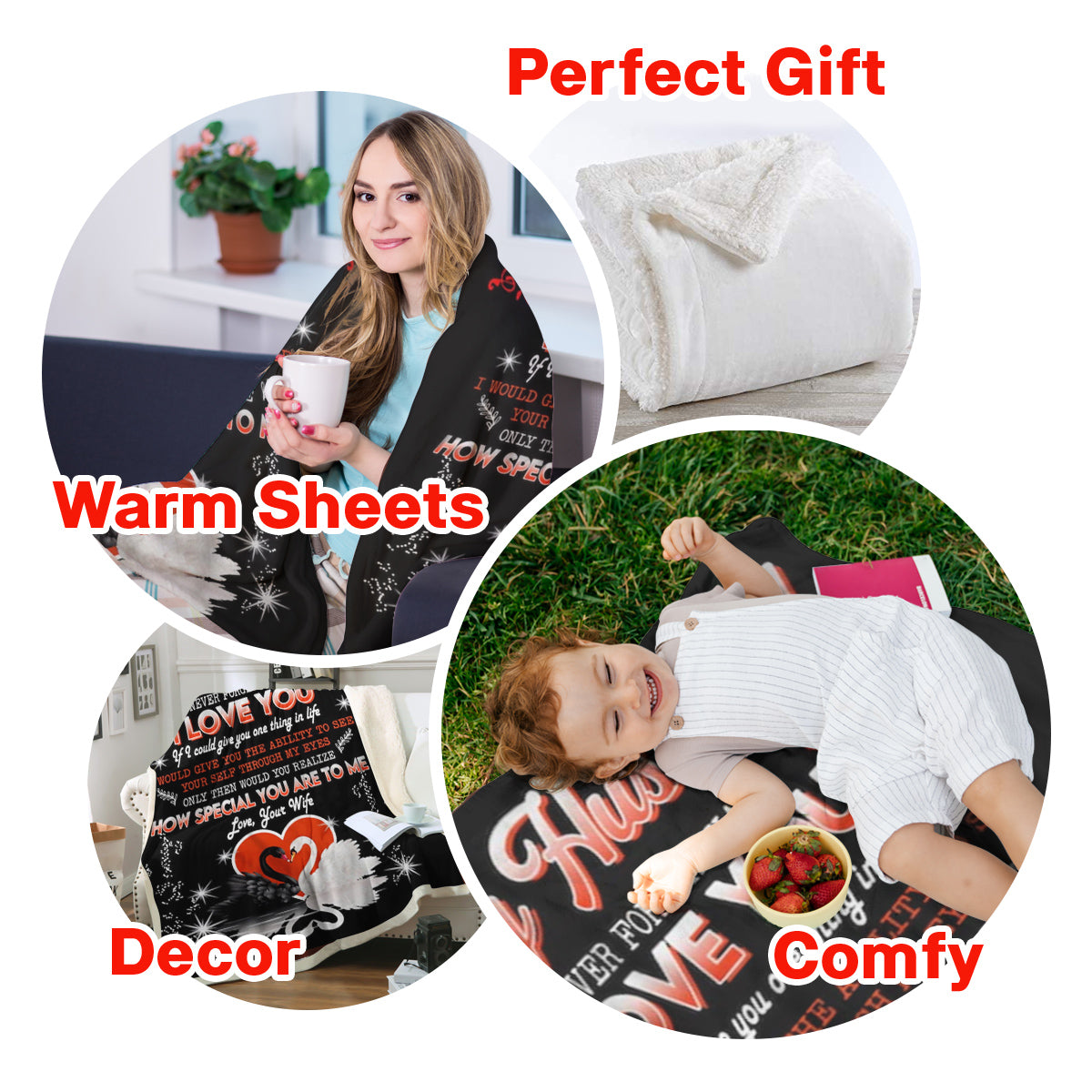 Best Valentine Gift For Husband, Never Forget That I Love You Blanket, Swan Couple Blanket, Husband Blanket, Gift For Husband, Birthday Special,family Home Decor Bedding Couch Sofa Soft And Comfy Cozy 1673945190403.jpg