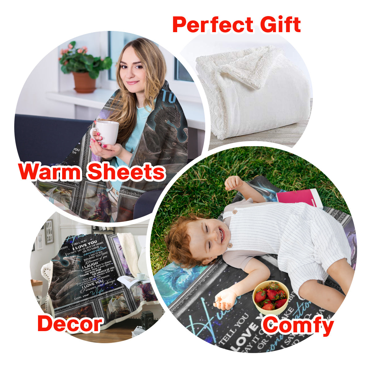 My Husband Dragon Couple The Miracle Of You Gift From Wife Fleece Blanket - Quilt Blanket 1674028345026.jpg