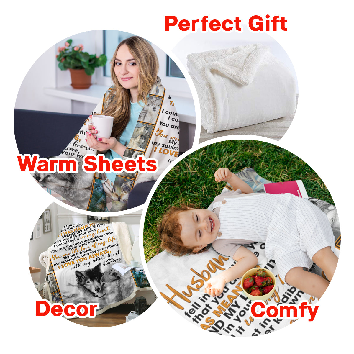 Wife To Husband Spend My Life Wolf Fleece Blanket - Quilt Blanket 1674120511895.jpg