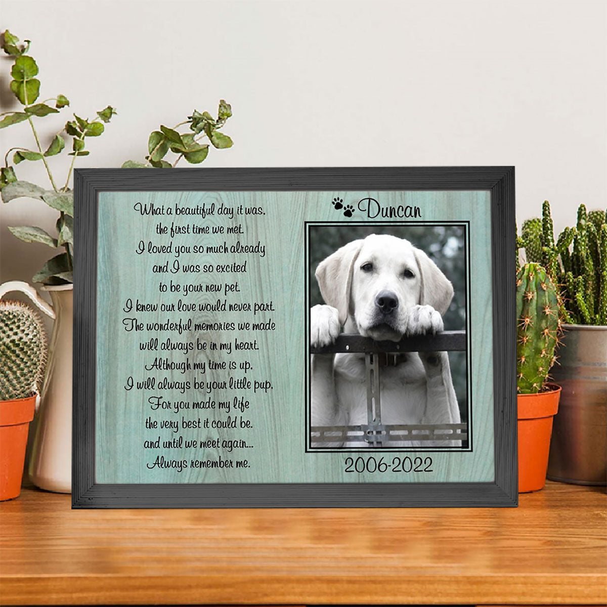 Dog Loss Picture Frame - Until We Meet Again - Best Dog In Memory Of Gifts 1678872248315.jpg