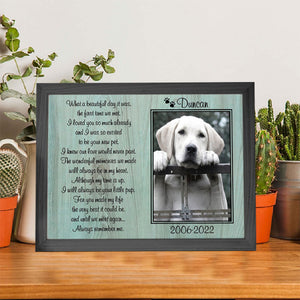 Dog Loss Picture Frame - Until We Meet Again - Best Dog In Memory Of Gifts 1678872248315.jpg