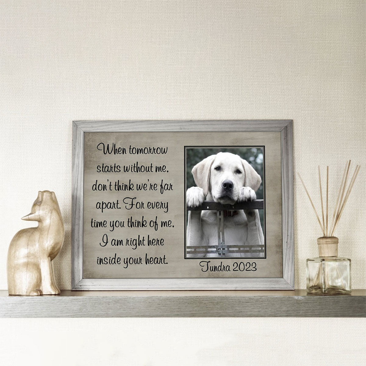 Dog Memorial Collage Frame - I Am Right Here Inside Your Heart - In Memory Dog Gifts 1678872251743.jpg
