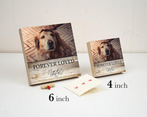 Personalized Pet Memorial Printed 4 Or 6 - Wood Photo Block - Dog Loss Gift - Dog Memorial Frame - Pet Loss Gift Dog - Pet Memorial 1678874534112.jpg