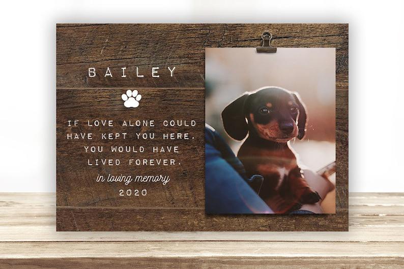 Pet Memorial Picture Clip Frame Personalized | Dog Sympathy Photo Gift | Cat Remembrance | Animal Condolence | Pet Loss Photo Frame 1678874536008.jpg