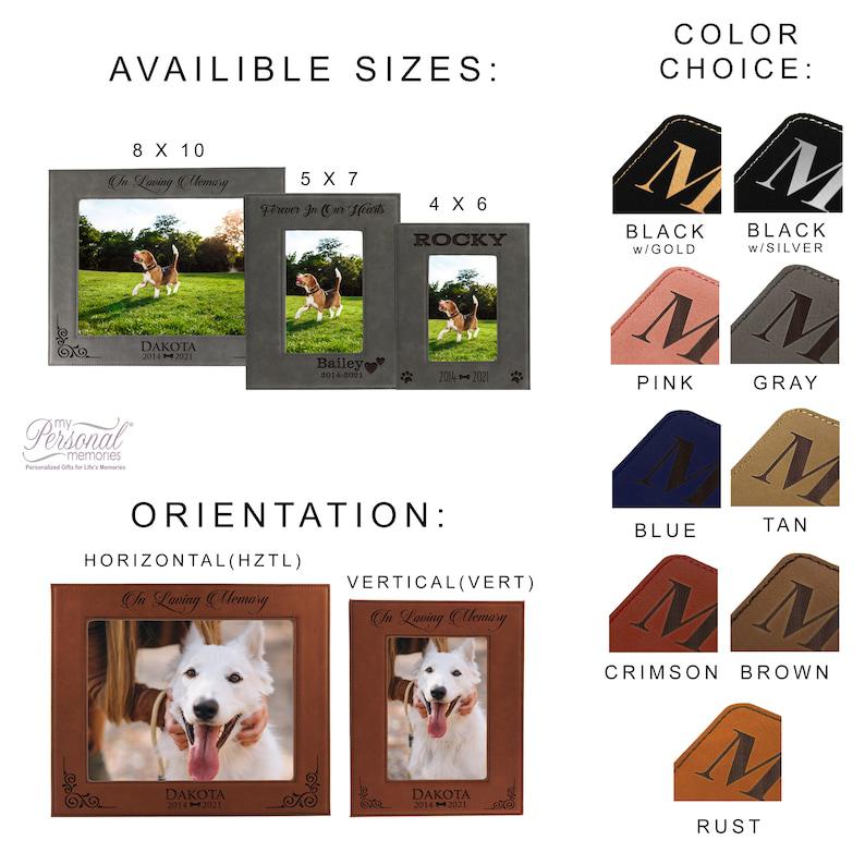Custom Dog Memorial Picture Frame, Pet Remembrance Frame, Dog Loss Frame, Pet Sympathy Gift, Personalized Pet Frame Memorial, Pet Loss Gift 1678874536207.jpg