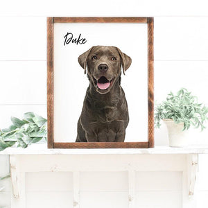 Custom Pet Photo Print Canvas, Oil Effect On Canvas, Framed Photo On Canvas, Multiple Sizes & Stain Options, 1678874539358.jpg