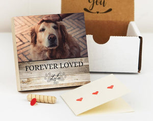 Personalized Pet Memorial Printed 4 Or 6 - Wood Photo Block - Dog Loss Gift - Dog Memorial Frame - Pet Loss Gift Dog - Pet Memorial 1678874543915.jpg