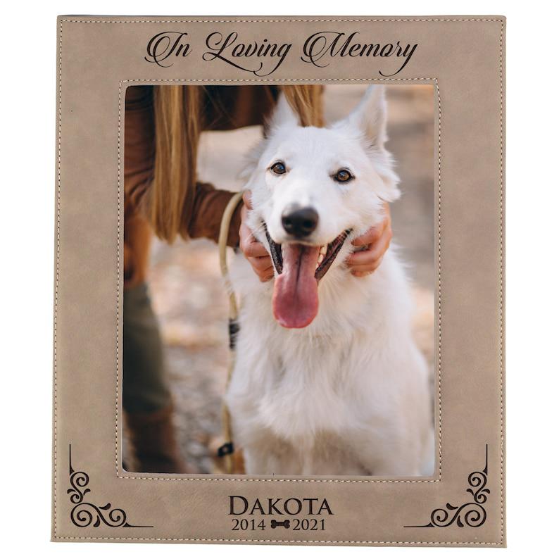 Custom Dog Memorial Picture Frame, Pet Remembrance Frame, Dog Loss Frame, Pet Sympathy Gift, Personalized Pet Frame Memorial, Pet Loss Gift 1678874549072.jpg