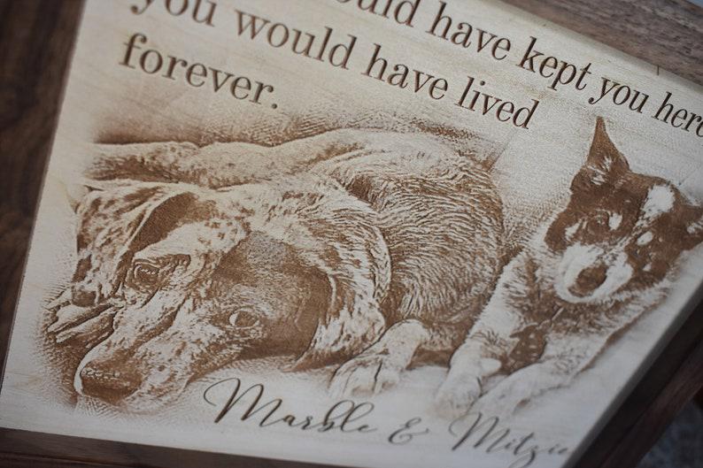 Custom Plaque With Your Photograph, Custom Memorial Sign, Pet Memorial, Wood Burned Sign, Engraved Sign, Memorial Plaque For Dog, Cat, Horse 1678874562931.jpg