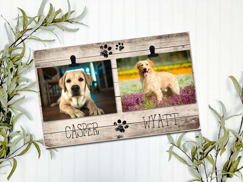 Wood Photo Frame - 4 X 6 Picture - Personalized For Your Pet - Dog - Cat - Unique Gift - For Dog Lover 1678874564692.jpg