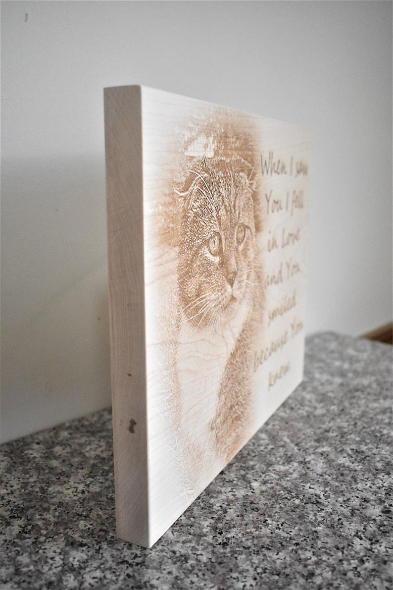 Custom Plaque With Your Photograph, Custom Memorial Sign, Pet Memorial, Wood Burned Sign, Engraved Sign, Memorial Plaque For Dog, Cat, Horse 1678874582206.jpg
