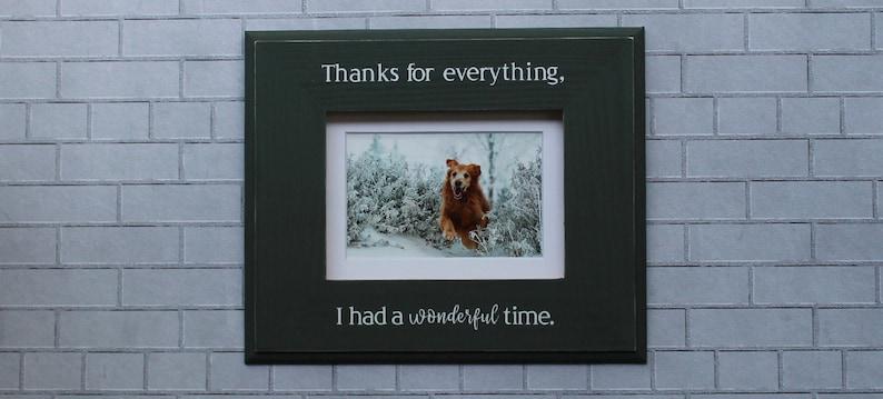 Dog Memorial Picture Frame Personalized, 5x7, Pet Loss Gift Personalized Dog Loss Frame, Thanks For Everything, Loss Of Pet Gift, Cat Loss 1678874585779.jpg