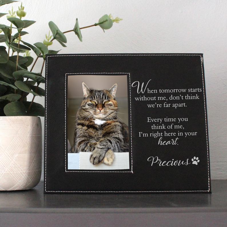 Dog Loss Gift Frame | Dog Sympathy Picture Frame | Personalized Dog Memorial Picture Frame | When Tomorrow Starts Without Me Picture Frame 1678874601060.jpg