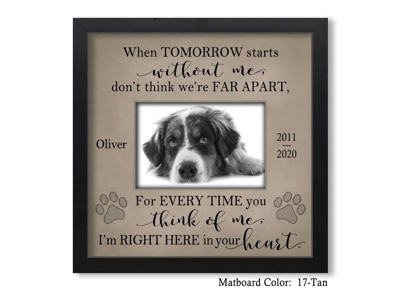 Personalized Pet Gifts For Loss Of Dog, Pet Sympathy Gift, Pet Loss Picture Frame, Dog Cat Sympathy Gift, Memorial Pet Frame, Made In Usa 1678874645024.jpg