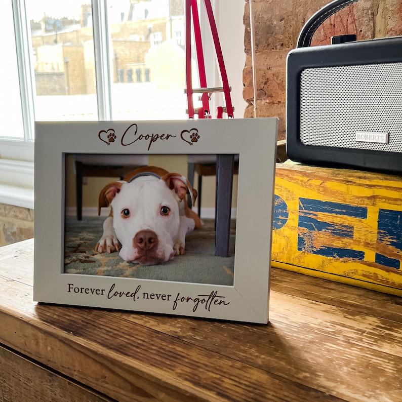 Dog Memorial Photo Frame, Personalised Pet Picture Frame, Cat Memorial Gifts, Dog Memorial Keepsake For Gift, Engraved Pet Loss Pet Memorial 1678874649227.jpg