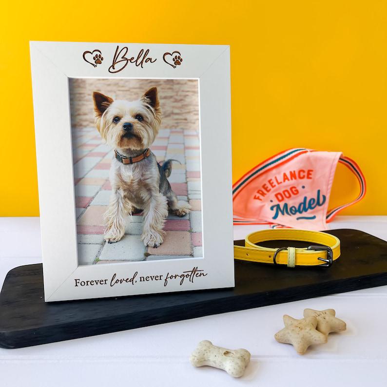 Dog Memorial Photo Frame, Personalised Pet Picture Frame, Cat Memorial Gifts, Dog Memorial Keepsake For Gift, Engraved Pet Loss Pet Memorial 1678874660778.jpg