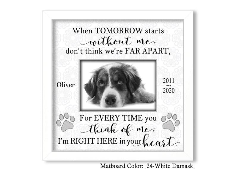 Personalized Pet Gifts For Loss Of Dog, Pet Sympathy Gift, Pet Loss Picture Frame, Dog Cat Sympathy Gift, Memorial Pet Frame, Made In Usa 1678874662806.jpg