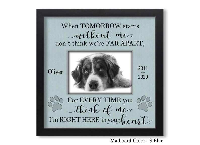 Personalized Pet Gifts For Loss Of Dog, Pet Sympathy Gift, Pet Loss Picture Frame, Dog Cat Sympathy Gift, Memorial Pet Frame, Made In Usa 1678874667568.jpg