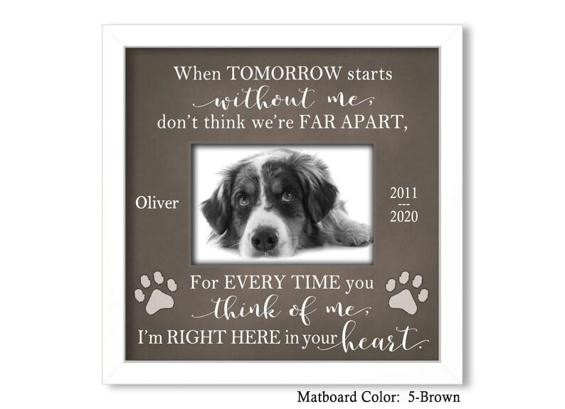 Personalized Pet Gifts For Loss Of Dog, Pet Sympathy Gift, Pet Loss Picture Frame, Dog Cat Sympathy Gift, Memorial Pet Frame, Made In Usa 1678874671941.jpg