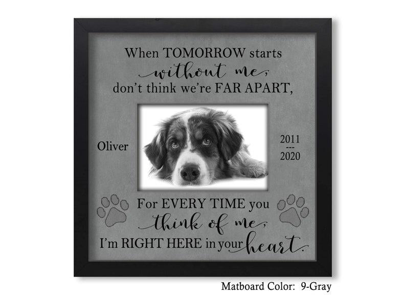 Personalized Pet Gifts For Loss Of Dog, Pet Sympathy Gift, Pet Loss Picture Frame, Dog Cat Sympathy Gift, Memorial Pet Frame, Made In Usa 1678874676506.jpg