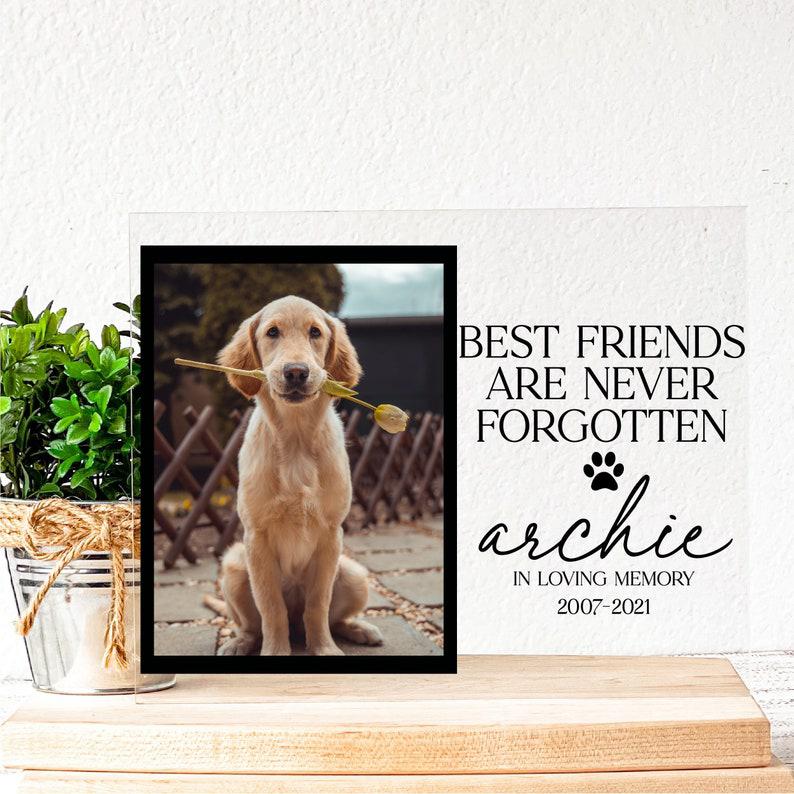 Personalized Pet Memorial Photo Sign Pet Cremation Memorial Dog Loss Gift Frame Loss Of Pet Dog Cat Memorial Gift Acrylic Picture Frame 1678874681321.jpg