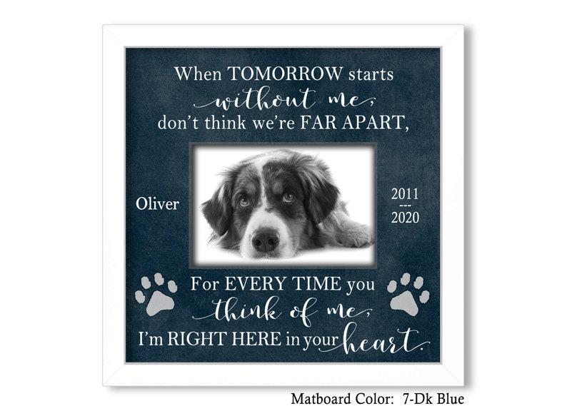 Personalized Pet Gifts For Loss Of Dog, Pet Sympathy Gift, Pet Loss Picture Frame, Dog Cat Sympathy Gift, Memorial Pet Frame, Made In Usa 1678874681550.jpg