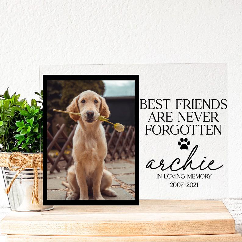 Personalized Pet Memorial Photo Sign Pet Cremation Memorial Dog Loss Gift Frame Loss Of Pet Dog Cat Memorial Gift Acrylic Picture Frame 1678874700683.jpg