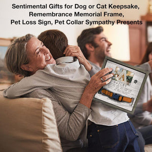 Memorial Pet Collar Sign, Dog Collar Memorial, Grave Ornaments, Pet Collar Holder, Memorial Standing Frame, Sympathy, Bereavement Gifts 1678874727148.jpg