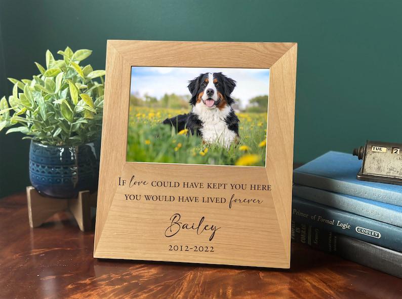 Pet Memorial Frames Dog - If Love Could Have Kept You Here - Personalized Dog Memorial 1678955825623.jpg