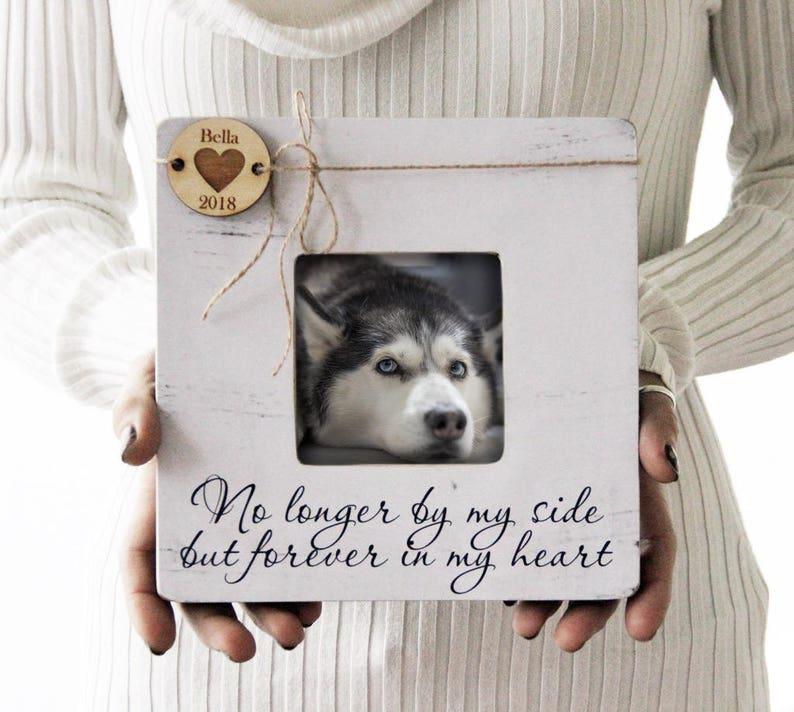 Photo Frame For Deceased Dog - No Longer By My Side - Memory Dog Gifts 1678955829905.jpg