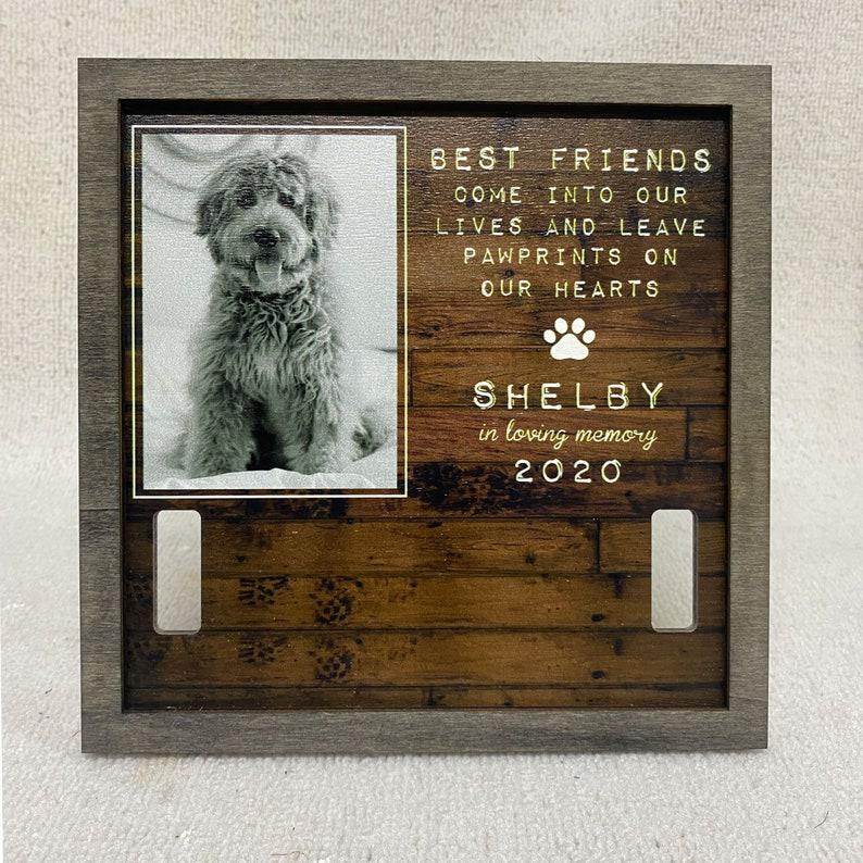 Personalized Dog Memorial Picture Frames - Best Friends Come Into Our Lives - Memorial Gift For Dog 1678955834139.jpg