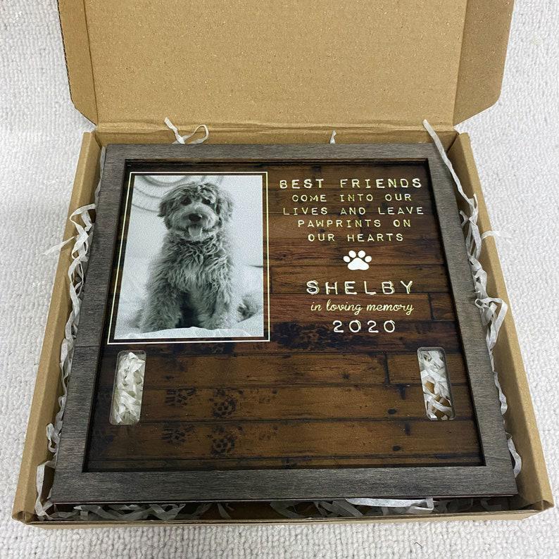 Personalized Dog Memorial Picture Frames - Best Friends Come Into Our Lives - Memorial Gift For Dog 1678955837304.jpg
