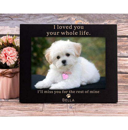 Personalised Dog Memorial Photo Frame - I Loved You Your Whole Life - In Memory Of Gifts For Dogs 1678955855875.jpg
