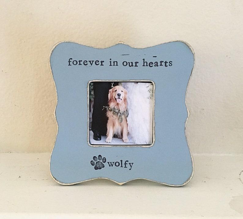 Personalised Dog Memorial Frame - Forever In Our Hearts - In Memory Of Dog Gift 1678955863251.jpg