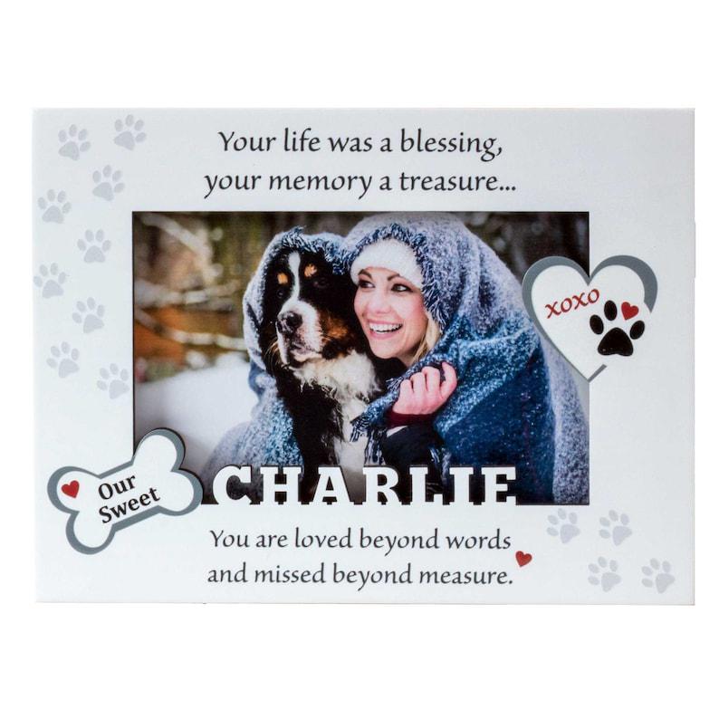 In Loving Memory Dog Picture Frames - Your Life Was A Blessing - Dog Bereavement Gift 1678956007100.jpg