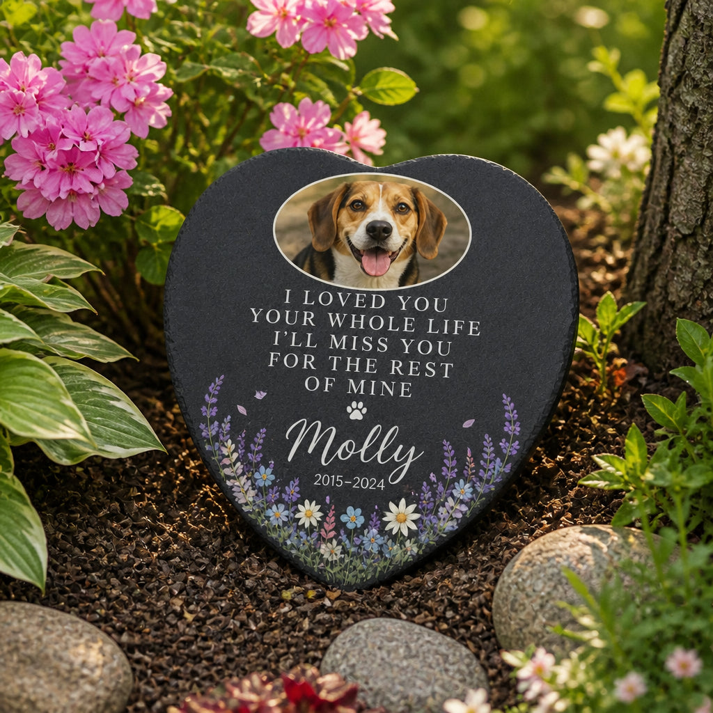 Pet Memorial Heart Garden Stone – Photo, Name & Years - Personalized Memorial Stone 16860790-b78f-4211-9356-e3f30f5afb31.jpg