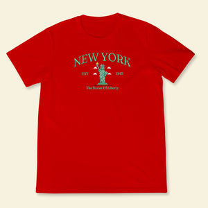 Newyork T-Shirt, Embroidered Newyork The Statue Of Liberty State Shirt, Embroidered Newyork T-Shirt 1688547021706.jpg