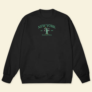 Newyork T-Shirt, Embroidered Newyork The Statue Of Liberty State Shirt, Embroidered Newyork T-Shirt 1688547021775.jpg