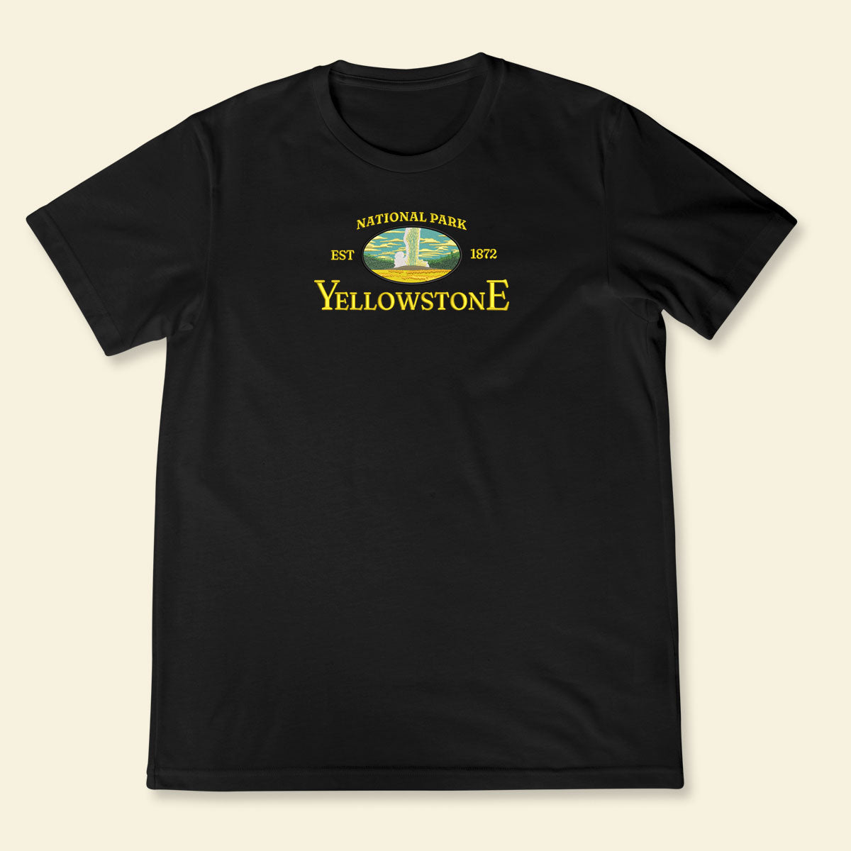 Embroidery Yellowstone National Park T-Shirt, Embroidered City State Tee 1688613520780.jpg