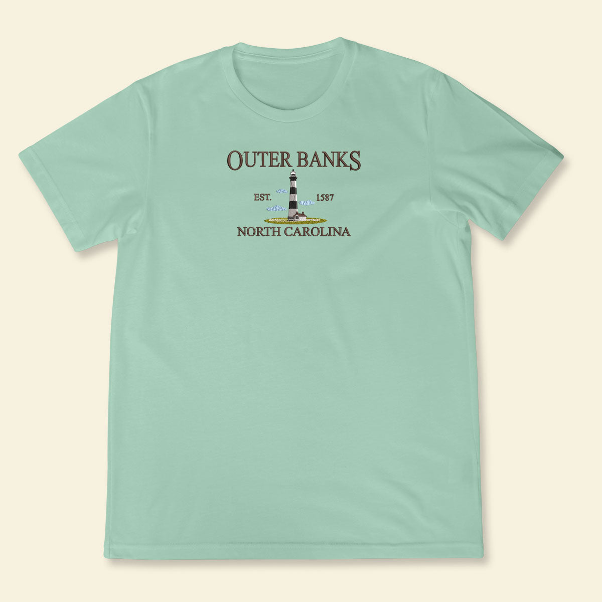 Embroidery Outer banks North Carolina lighthouse T-Shirt 1688629087491.jpg