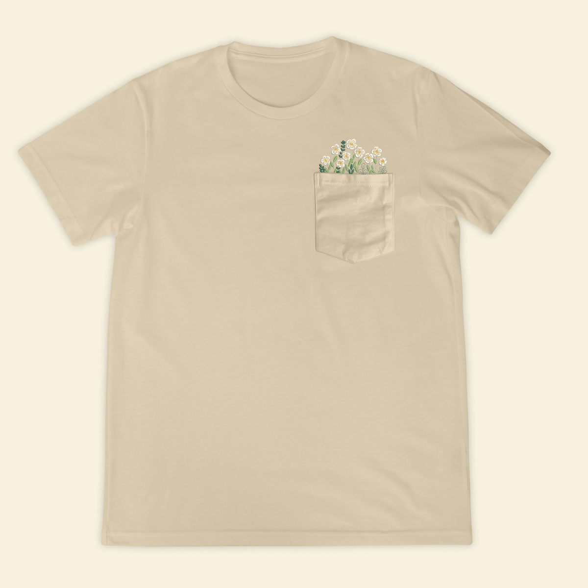 Embroidery Wildflowers Pocket T-shirt 1689325016179.jpg