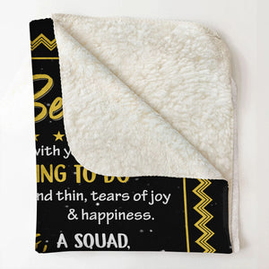 To My Besties Sitting Girl - Personalized Blanket - Gift For Besties, Sister 1692154513378.jpg