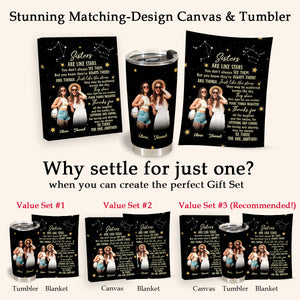Sisters Are Like Stars - Personalized Blanket - Gift For Sister 1692342962389.jpg